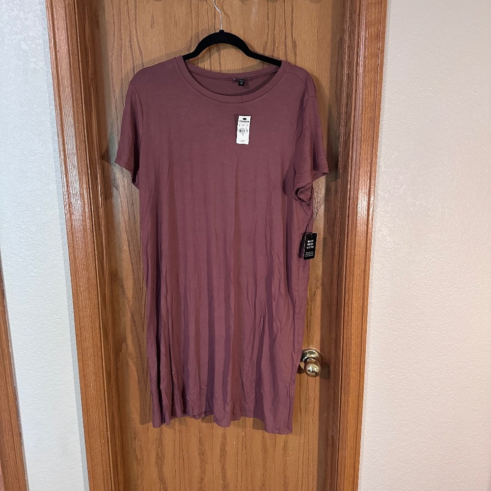 Express Dusty Pink T-Shirt Dress